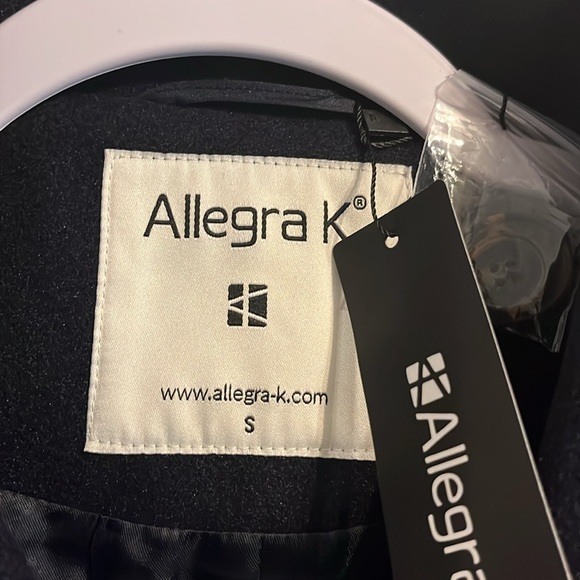 Allegra K Overcoat Single Breasted & Pockets - Picture 6 of 7